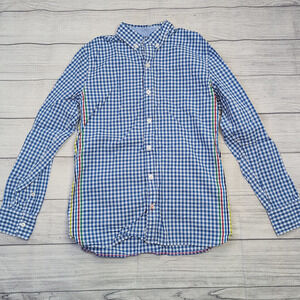 13/14 Boden Blue Checkered Button-Up Shirt